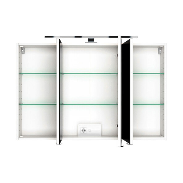 Spiegelschrank Bristol, 100 cm, weißl