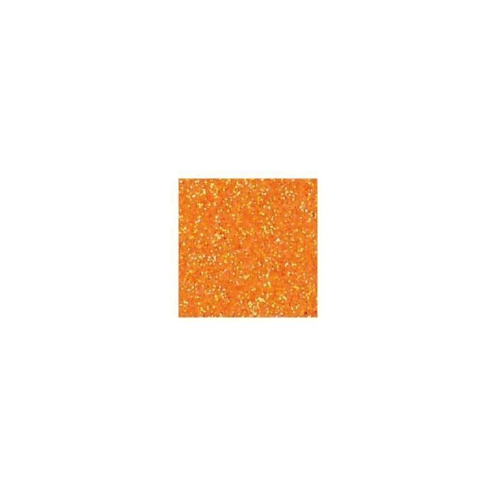 Paquete de 5 láminas de gomaespuma termoformable con purpurina, 20 x 30 cm, 2 mm de grosor, Créasoft - naranja