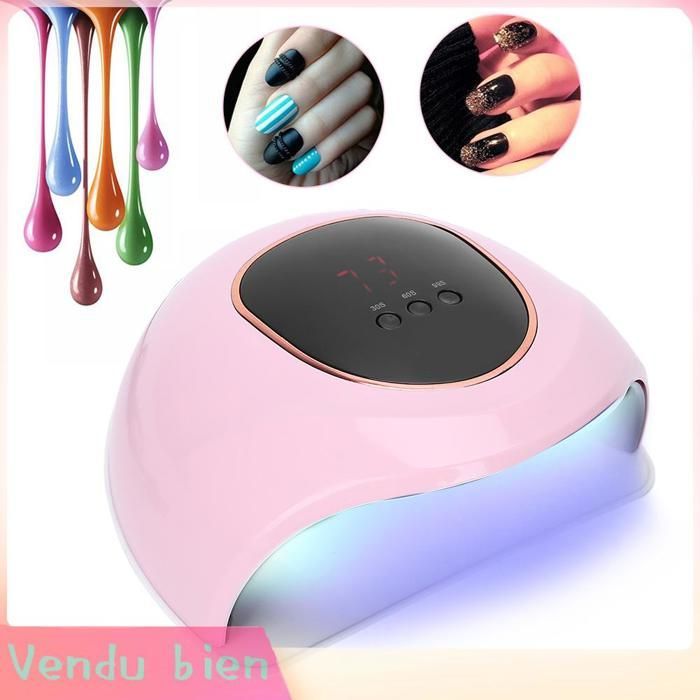 Garosa Lumière d'art d'ongle Sèche-ongles Gel UV 72W Professionnel Manucure Lumière Nail Art ] electromenager manucure Rose