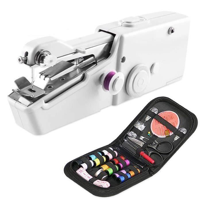 Máquina de coser portátil - YYV - Mini máquina de coser - Compacta - Práctica - Ideal para telas