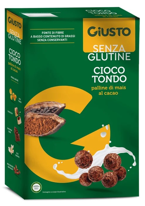 GIUSTO Glutenfreies rundes Mais-Schokoladen-Müsli 250 g