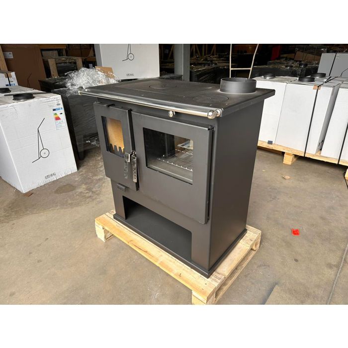 Poêle à Bois Verso CS - 7,7 kW | Plaque Supérieure en Métal et Chauffage Efficace
