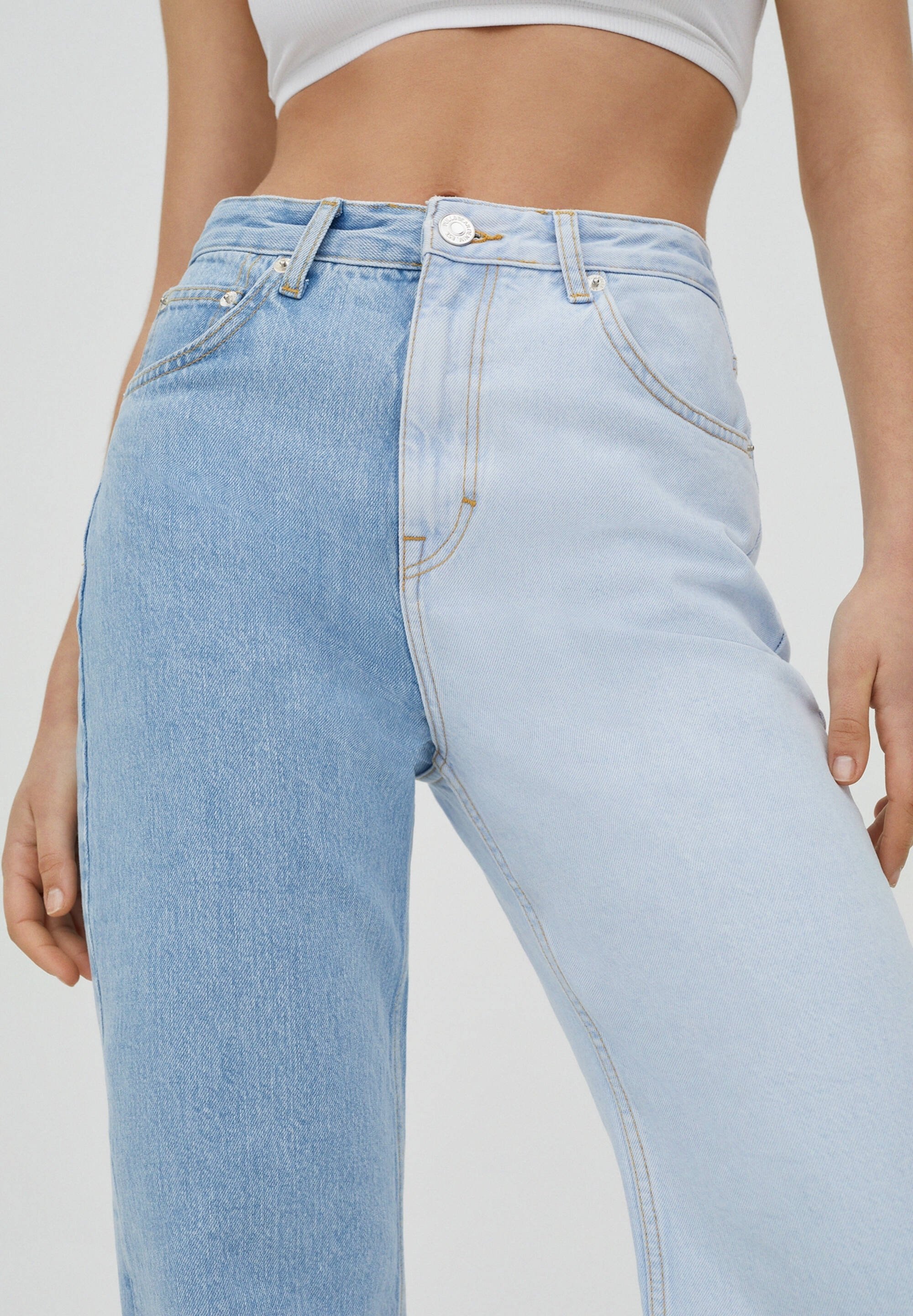 Jean droit PULL&BEAR - bleu