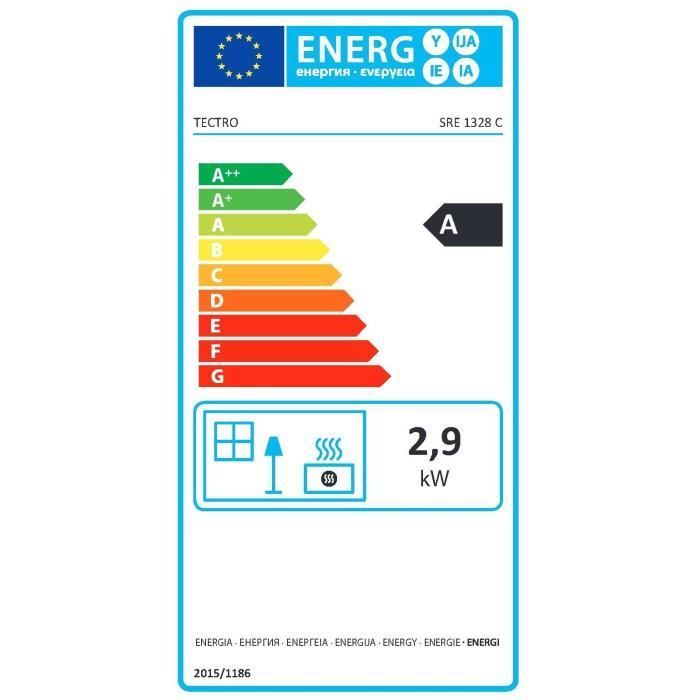 STOVER SRE 1228 C  2850 watts Poêle à pétrole électronique - Détecteur de CO2 - Multiples sécurités - Ecran LCD - Silencieux