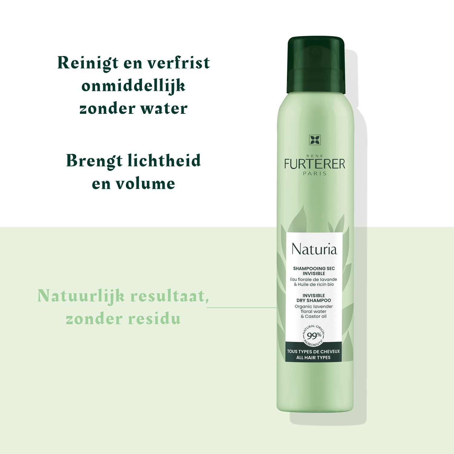 René Furterer suhi šampon Naturia nevidni suhi šampon - 75 ml