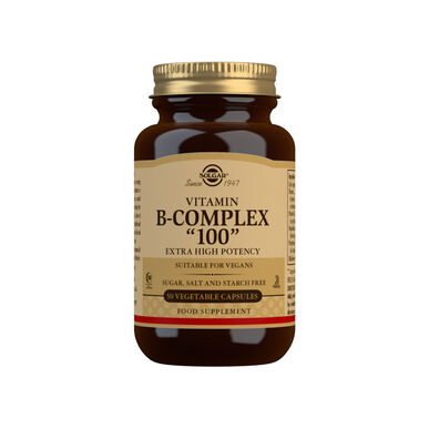 „Solgar“ vitamino B komplekso kapsulės 100 50 kapsulių 50 kapsulių