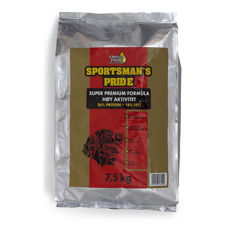 Sportsman's hundfoder 7,5 kg hög aktivitet, Sportsman's stolthet