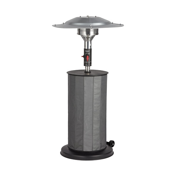 Fancy patio heater, including weather protection cover