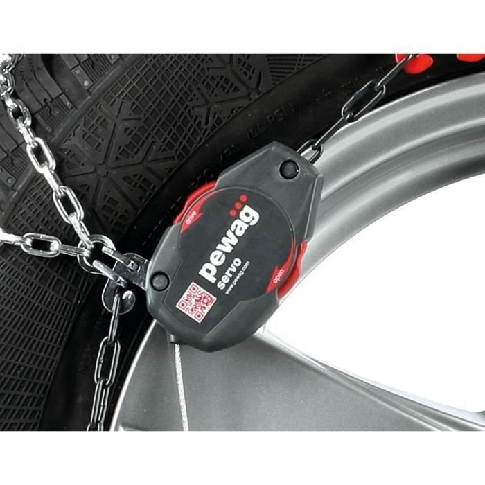 Cadenas para nieve - Pewag - RSS 73 Servo Sport - Tensado automático - Eslabones de 7 mm - 2 unidades