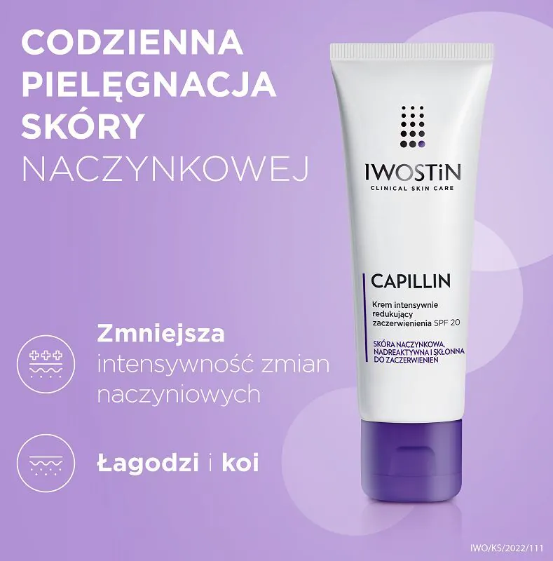 Iwostin Capillin Krem intensywnie redukujący zaczerwienienia SPF 20