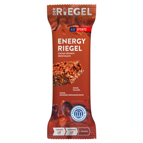Energibar Cacao-Crunch, 6-pakningsett (6 x 40 g = 240 g)