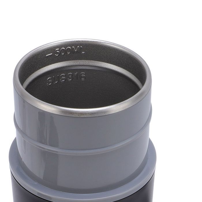 Taza eléctrica portátil para coche Vvikizy de 500 ml, hervidor eléctrico de viaje de 12 V y 24 V, color negro.