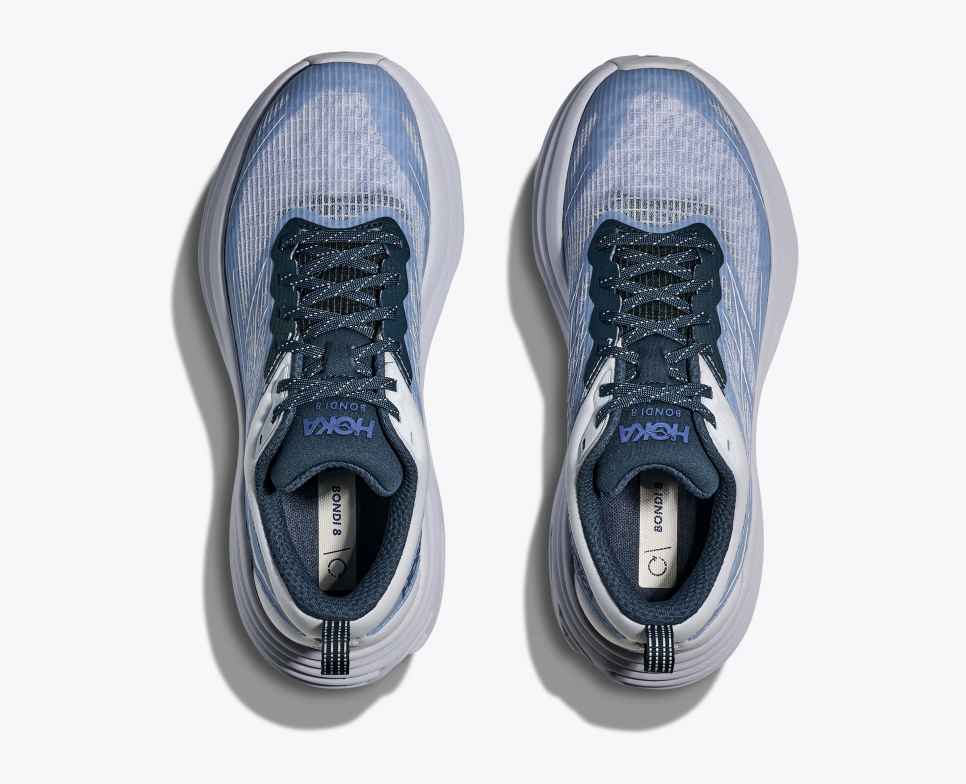 HOKA Stealth/Tech Bondi 8 Glace de mer en cage / Agate raisin