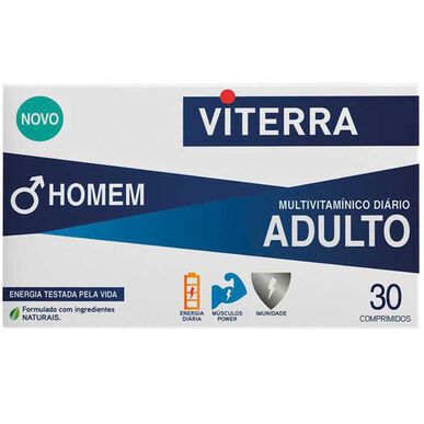 Viterra daglig multivitamintilskudd for menn, 30 tabletter.