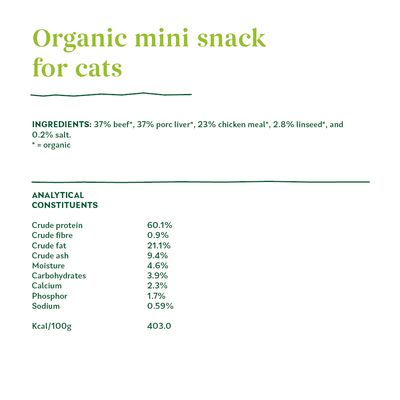 Yarrah biologische minisnacks voor katten
