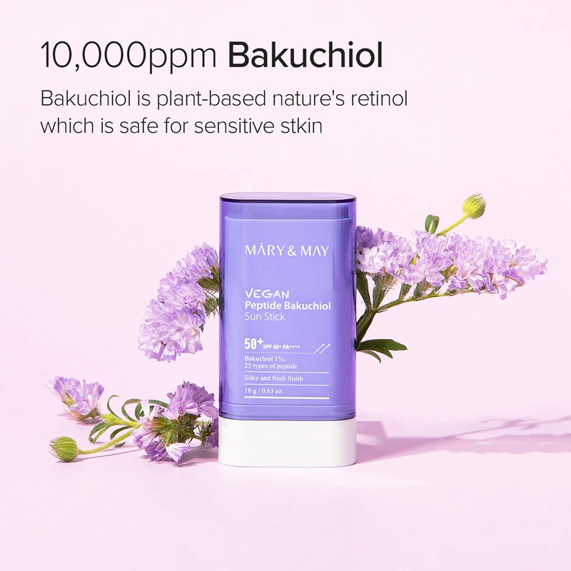 Mary&May Peptide Bakuchiol Sun Stick krema za sončenje proti gubam v stiku
