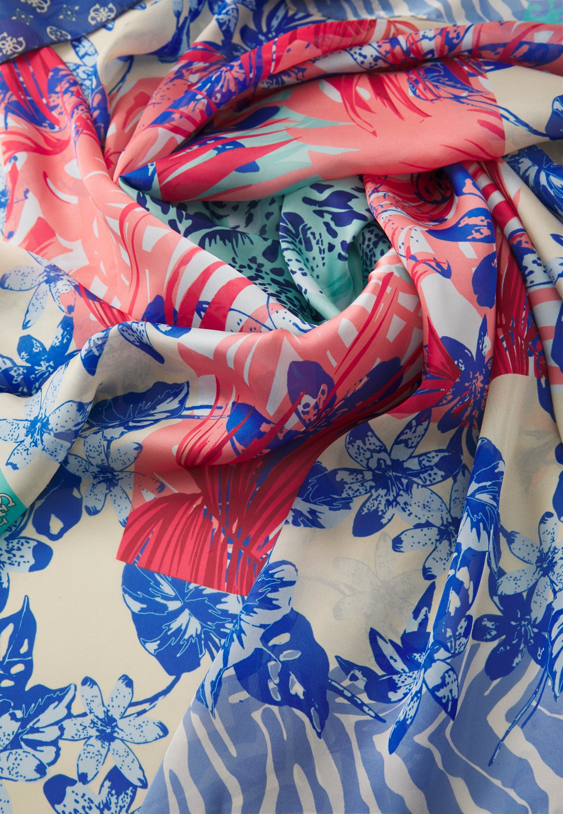 Guess FOULARD - Foulard - blå multifarget