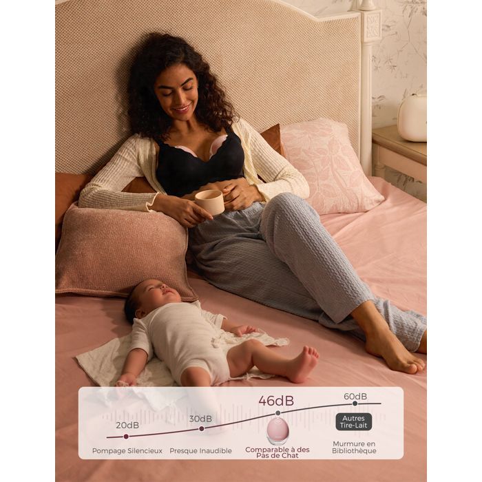 Momcozy Mobile Flow Hands-Free Breast Pump | M9, Multi-Mode Customizable and 15 Levels, 24mm