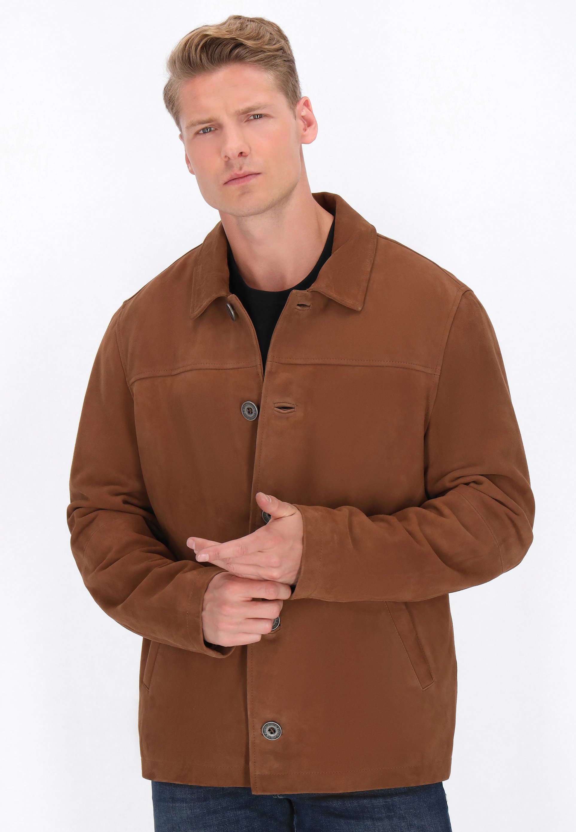 DreiMaster leren jas - cognac