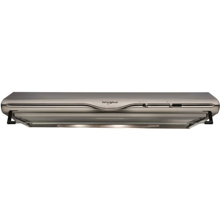 Inbyggd visirhuv Hood2GO - WHIRLPOOL - WCN65FLXH2G - Rostfritt stål - Klass D - 13,2 x 56,4 x 59,5 cm