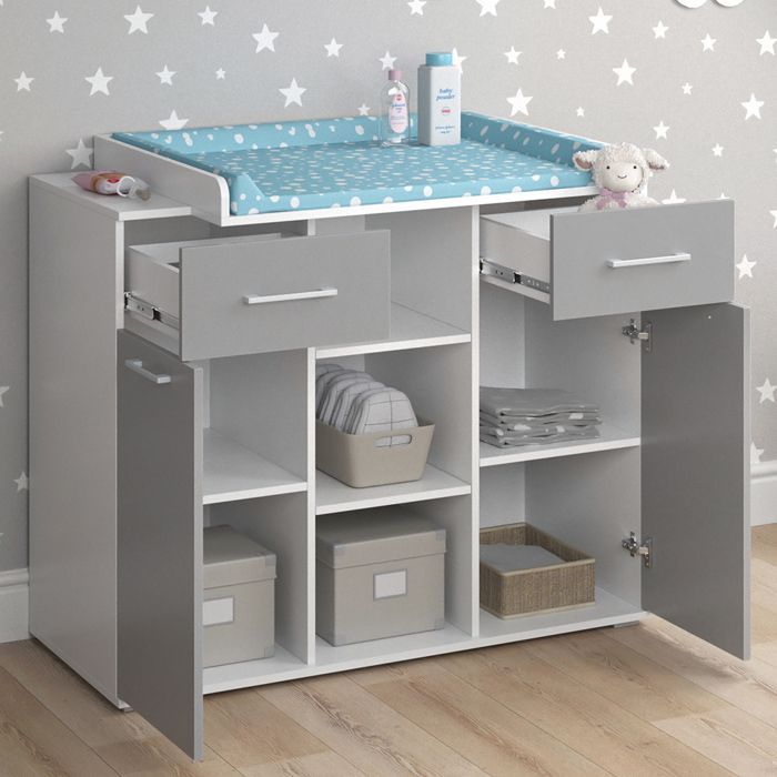 Cambiador Leonie 113x109cm Gris Vicco 36684