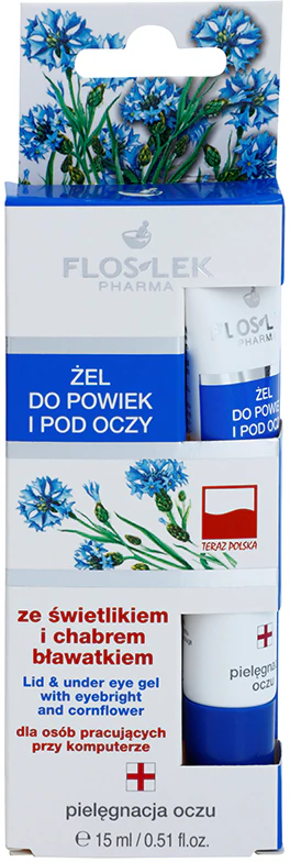 FlosLek Pharma Gel para Cuidados com os Olhos com Eufrásia e Centáurea