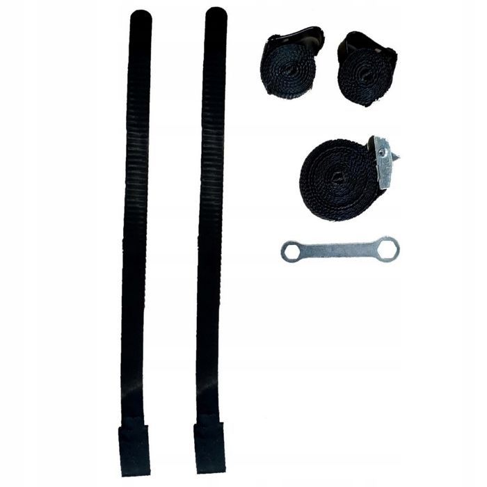 Porte-vélos sur attelage - AMOS - 3 vélos - Montage sans clé - Pliable - Bandes de fixation incluses - 62x76 cm