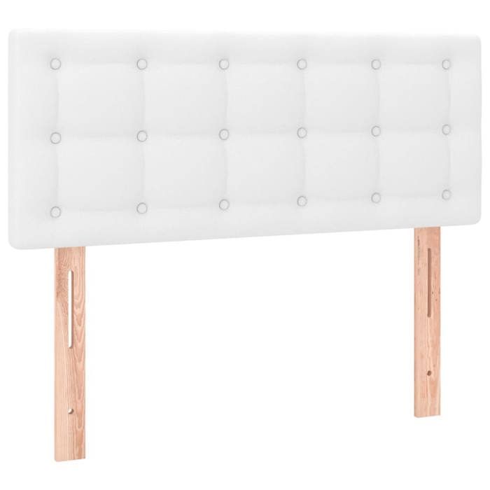 Base de cama de láminas con colchón - Maison Exclusive - 90x200 cm - Piel sintética - Máxima relajación
