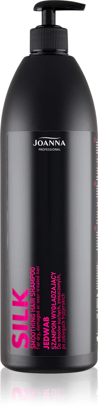 Shampoo nutritivo Joanna Professional Silk para cabelos secos, danificados e quimicamente tratados.
