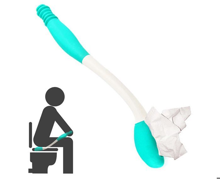 Aides à l'essuyage des toilettes - Aide à l'essuyage des fesses pour personnes à mobilité réduite, personnes âgées, handicapées,