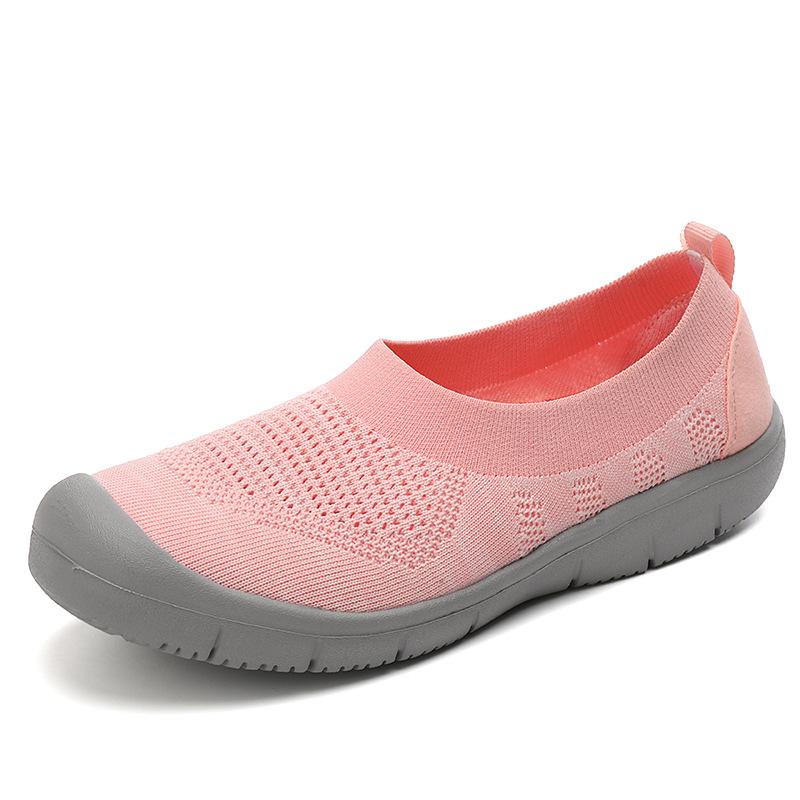 Nuove sneakers da donna primavera autunno alla moda, traspiranti, in mesh, casual, con plateau, sneakers nere a calzino