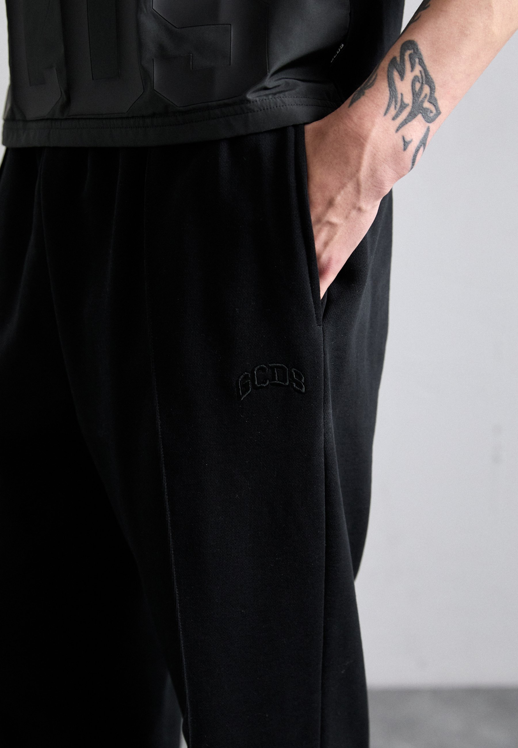 GCDS LOUNGE LOGO - Trainingsbroek - zwart