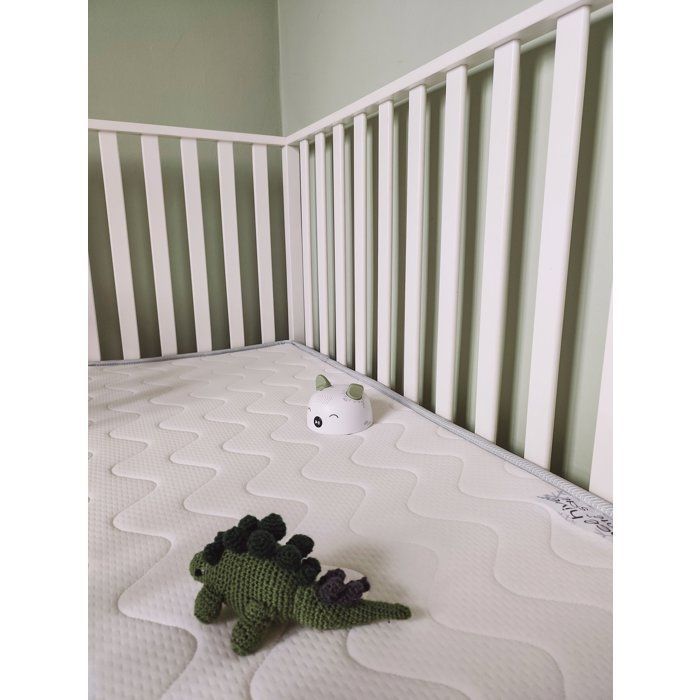 Matelas Climatisé TINEO 60x120x10cm - Matelas Bébé - Climatisé - 1 Face Été - 1 Face Hiver - Sans Traitement - Fabriqué En France