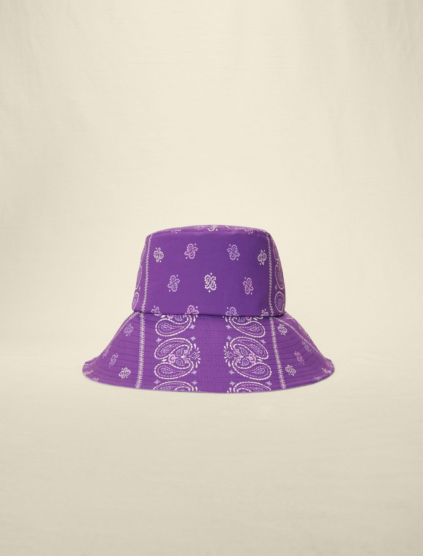 Bob met paisleyprint - Paarse bandana