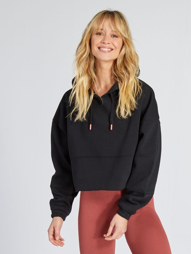 Blusa cropped preta