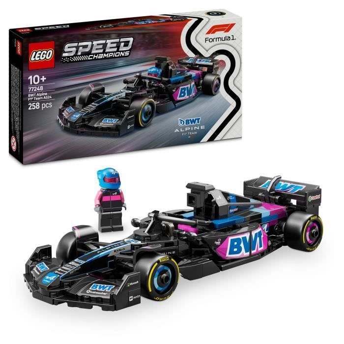 LEGO Speed Champions 77248 BWT Alpine Team A524 Auto di Formula 1 - Set di costruzioni per bambini dai 10 anni in su