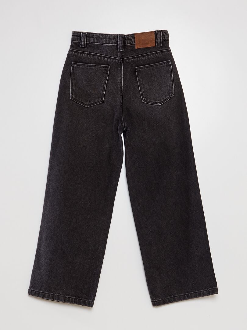 Broek met wijde pijpen - ZWART