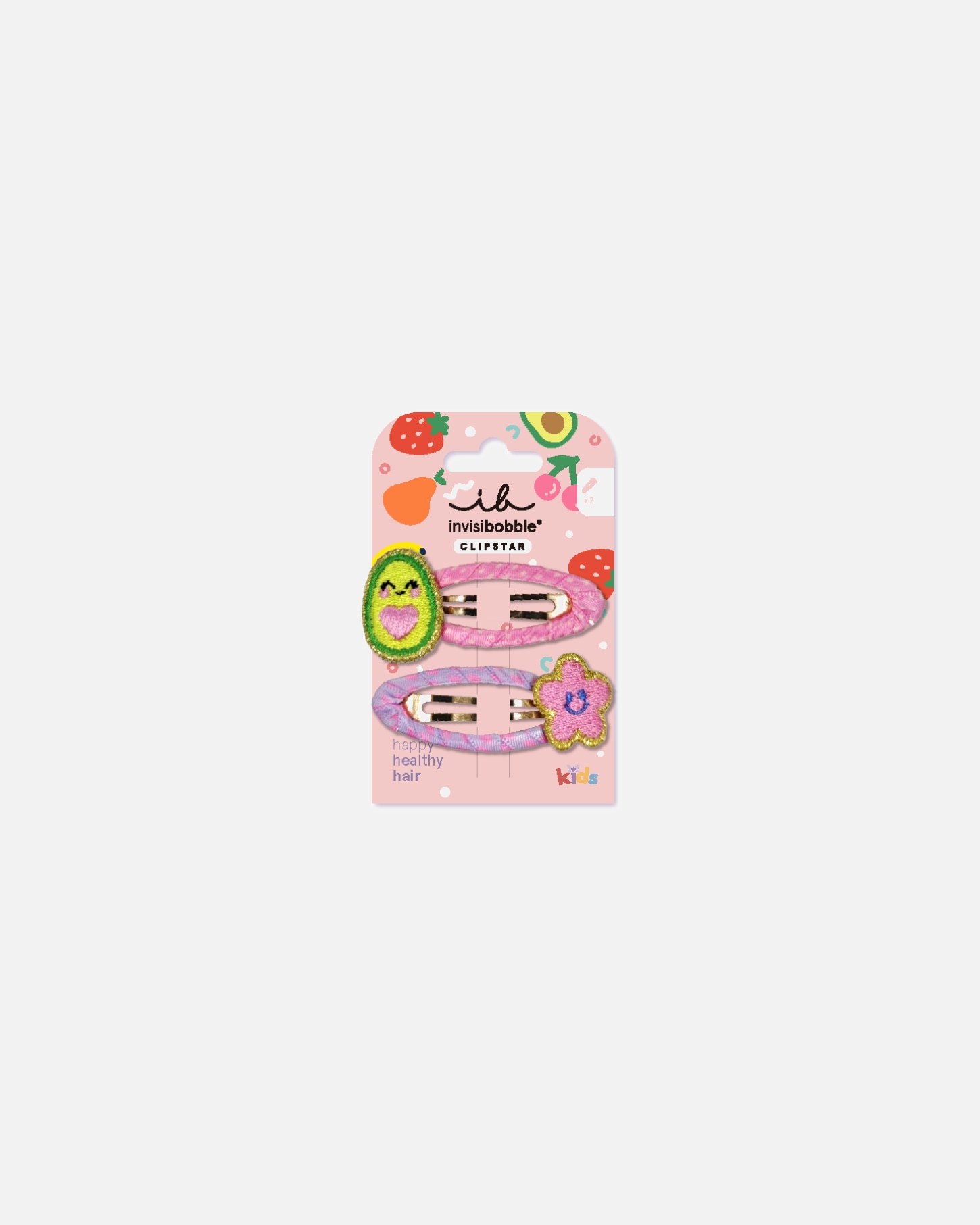 Nematomas plaukų segtukas Clipstar KIDS Frutti Avocado - 1 vnt.