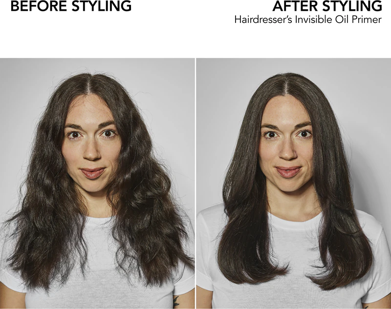 Use o spray Bumble and bumble Hairdresser's Invisible Oil Heat/UV Protective Primer antes de estilizar para um cabelo com aparência impecável.