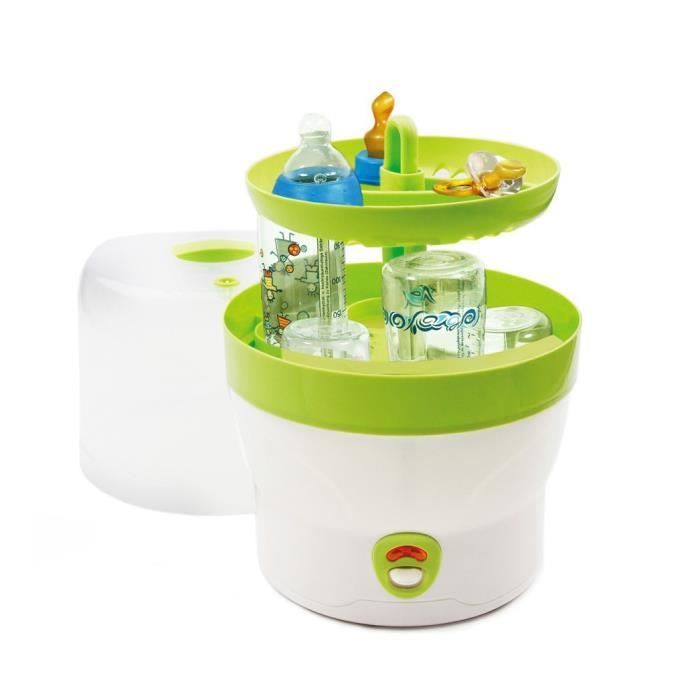 Esterilizador de vapor para 6 biberones - H&H - BS 29 - Verde - Eléctrico - Accesorios no incluidos