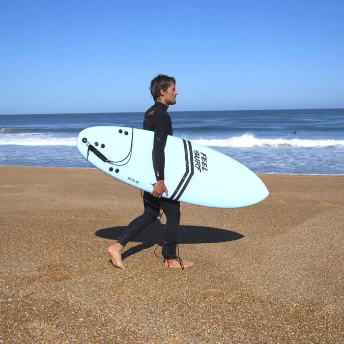 Σανίδα Surf από αφρώδες υλικό FEEL SURF - 6' x 21' x 2'' 3-4 - 40,8L - Μπλε
