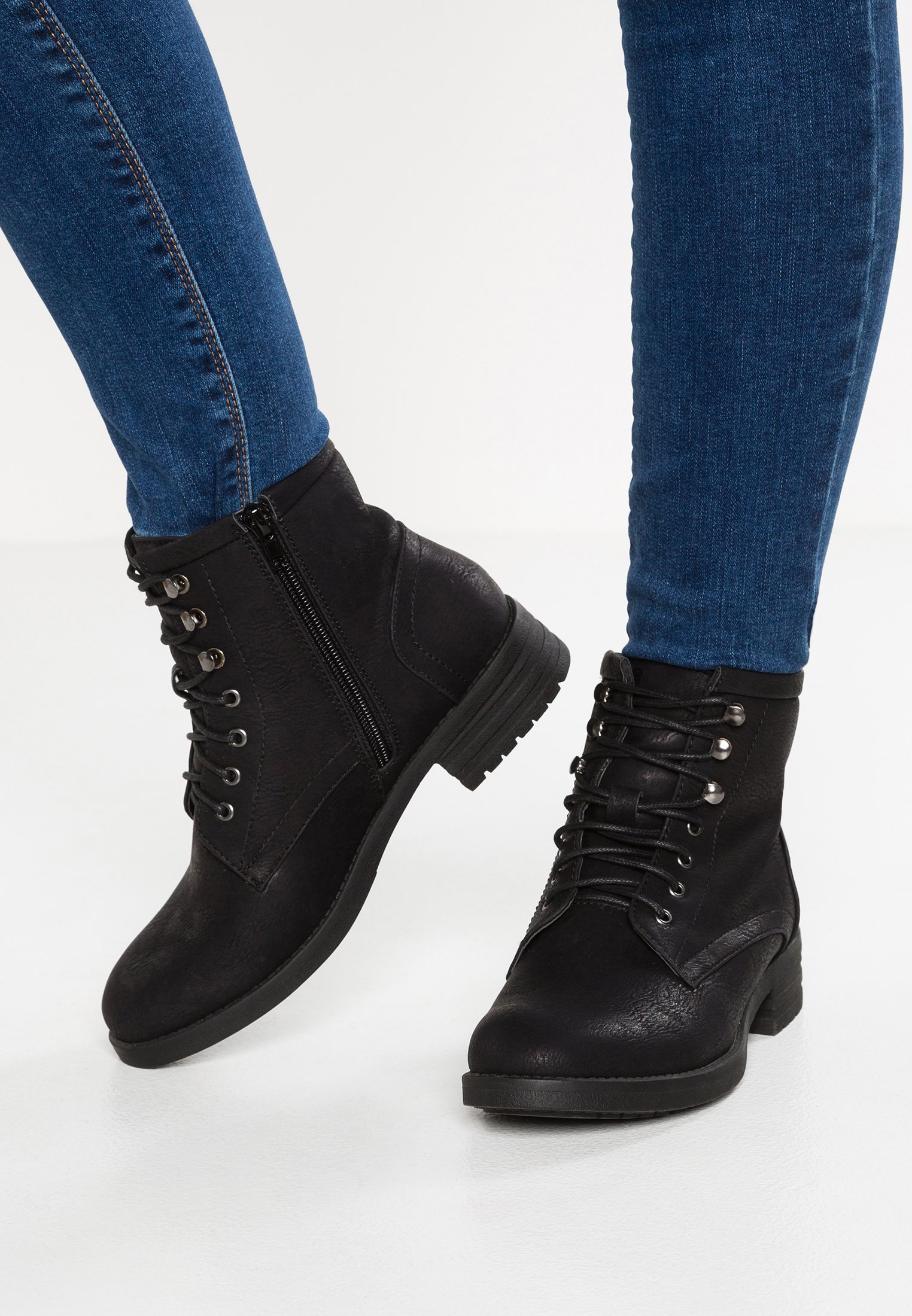 Anna Field Winterstiefel – Schnürstiefeletten – schwarz
