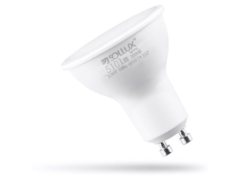 Żarówka LED GU10 7W z ciepłą barwą światła