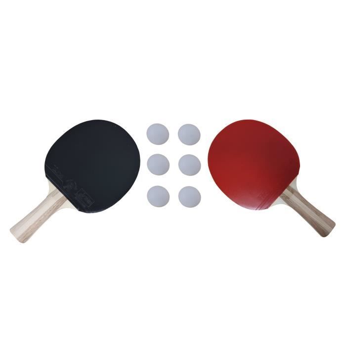Conjunto de tênis de mesa - Charlsten - Profissional - 2 raquetes - 6 bolas - Unissex
