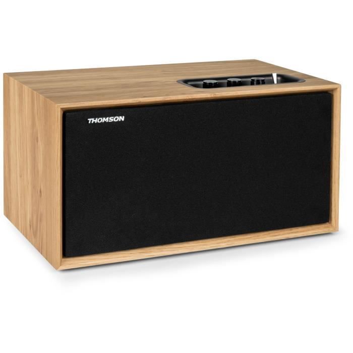 Altavoz doméstico de madera THOMSON WS502 - Bluetooth 5.0, 100W, RCA, USB, entrada auxiliar