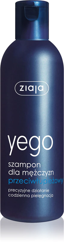 Shampoo anticaspa Ziaja Yego para homens