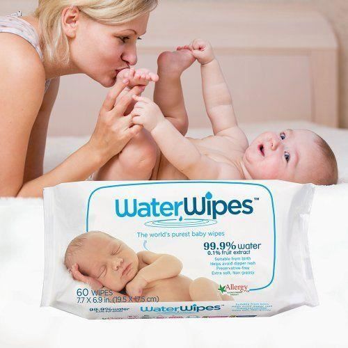 Salviette umidificate per neonati - WaterWipes - Confezione da 4 - 240 salviette - Ipoallergeniche - Unisex - Bianche