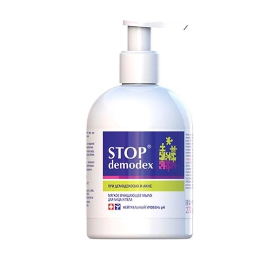 GoldenPharm Stop Demodex mydło do twarzy i ciała 270ml