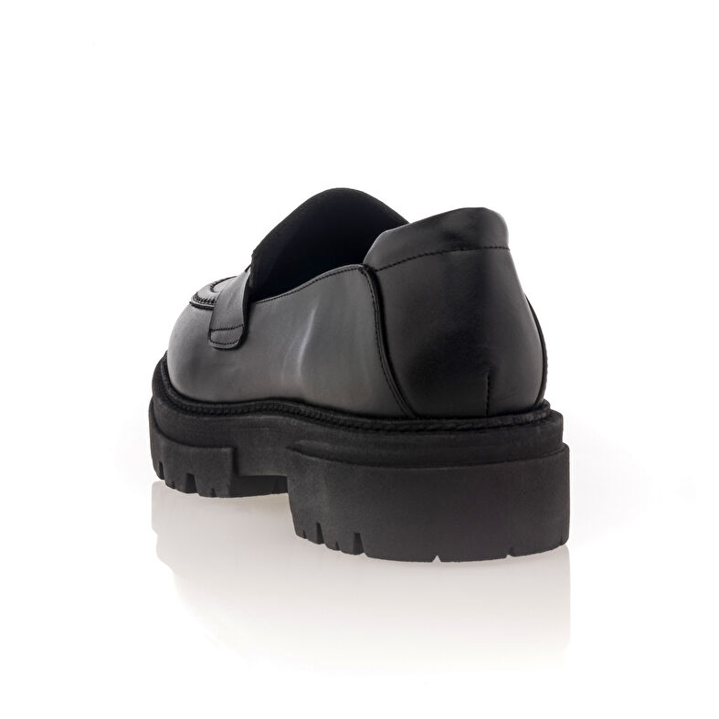 Svarte loafers/båtsko til dame