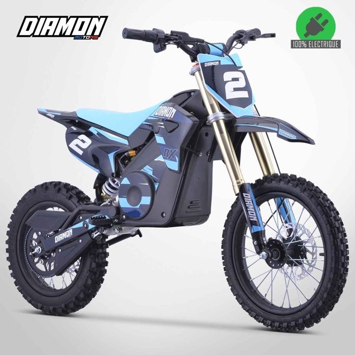 Moto Enfant Électrique 2000W / Moto cross ORION 2000W / 14/12 / Bleu